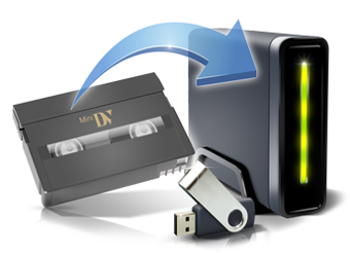 Kassetten digitalisieren als MP4 auf USB-Stick inkl. 10x Mini-DV überspielen 