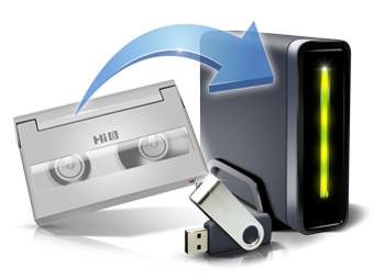 Kassetten digitalisieren als MP4 auf USB-Stick inkl. 5x Video 8 überspielen 